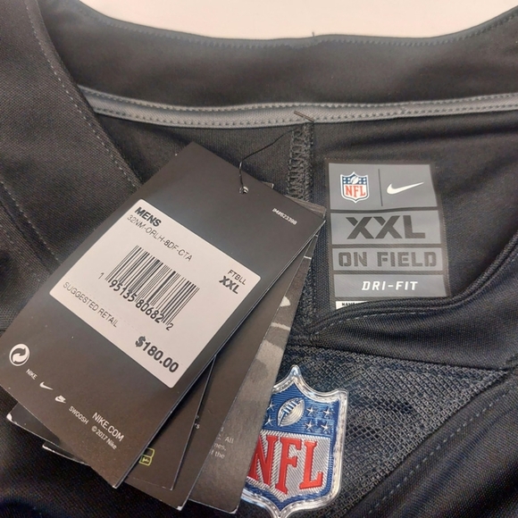 Nike Las Vegas Raiders Jersey Mens Size XXL Field Black Silver Derek Carr #4 - Picture 3 of 9